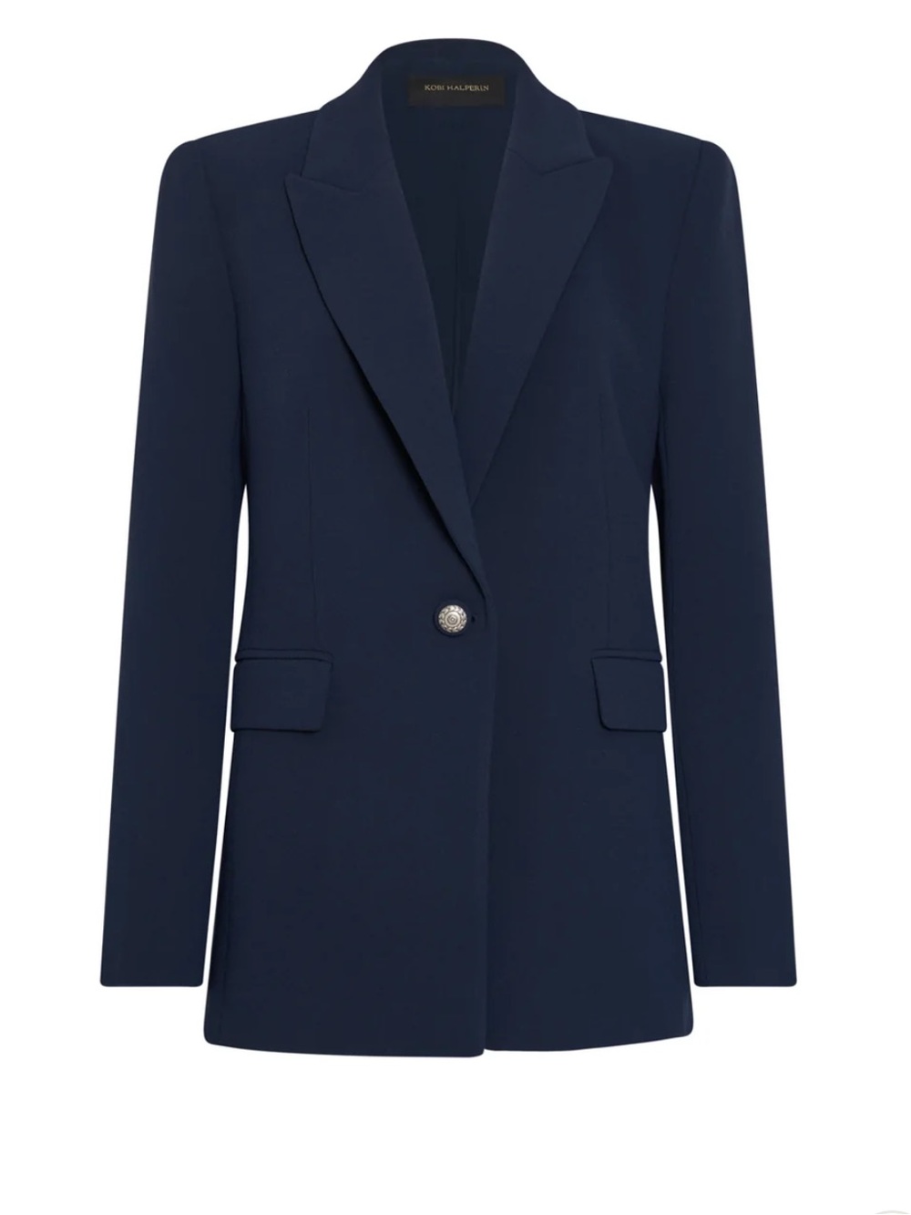 NWT KOBI HALPERIN RUE CREPE BLAZER Jacket Navy XXL